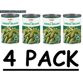 Meijer 4 CANS - MEIJER Cut Green Beans, 14.5 Oz (Total 58 oz) FRESH!!