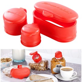Rosenstein & Söhne Bag Closures: Set of 3 Universal Sealing Lids for Bags and Bags (Sealing Clip for Bags, Sealing Clips for and Bags, Food Storage Containers)
