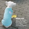 KYEESE 2Pack Dog Shirts Striped Soft Stretchy Dog T-Shirts Lightweight