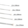 HORZEFIX Cable Ties Pack of 100 White Weatherproof Long UV