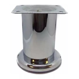 Herrajes Guerrero Pata Para Mueble O Sala 10 Cm Altura Paquete De 4 Cromo