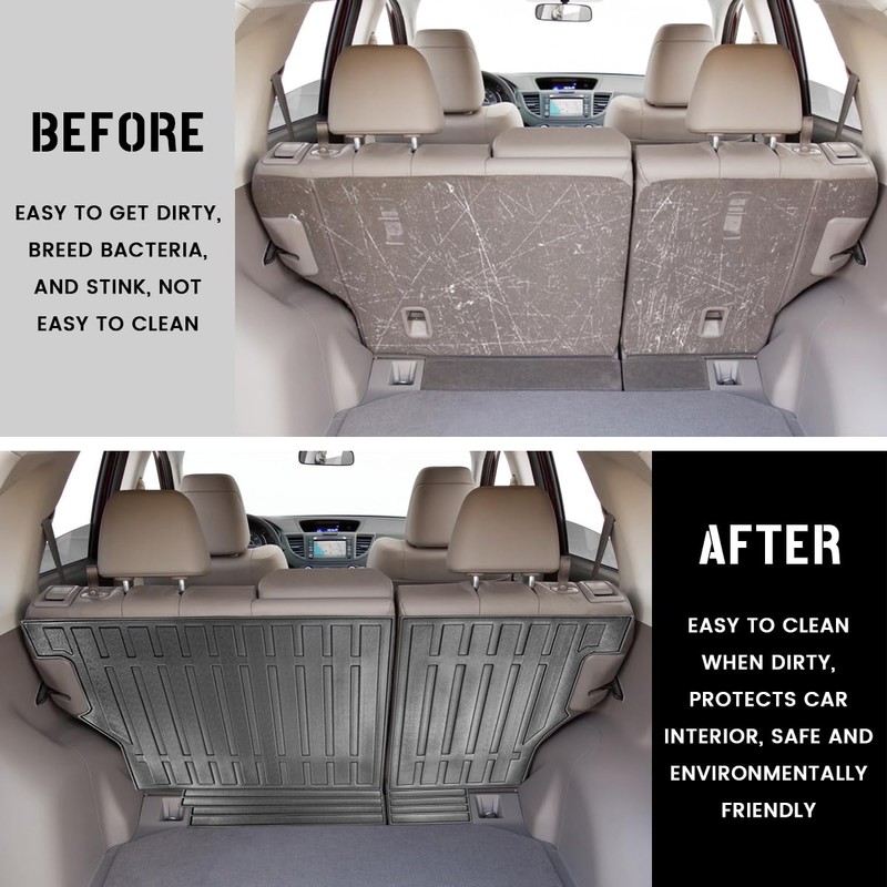 Vanseno Backrest Mat Compatible for 2012-2016 Honda CRV Back Seat