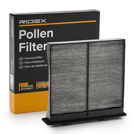 RIDEX Cabin Air Filter 424I0722 Pollen Filter Activated Carbon Height: 58 Width: 235 Length: 219