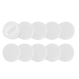 jollylife 10-Piece Round Makeup Puff Set - Soft Cotton Powder Puffs for Face & Compact Application, Reusable Cosmetic Blending Pads
