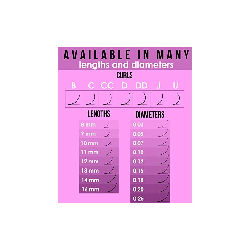 STACY LASH Extensiones de pestaas C Curl de Stacy LashPestaas