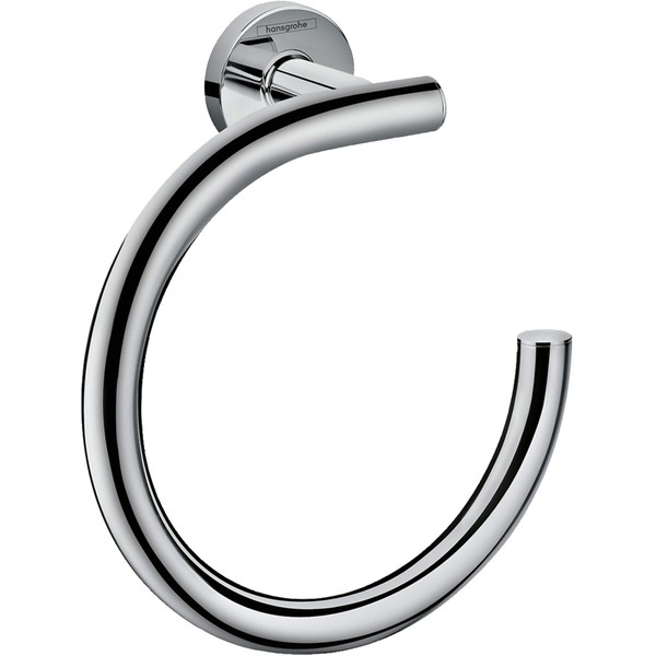 hansgrohe Towel Ring 7-inch Towel Ring in Chrome, 41724000