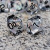 Haxtec Clear DND Dice Set 7 Pieces Filled Resin Polyhedral