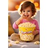 WESTCRAFT Snack Bowl - Popcorn Bowl Retro | Snack Container