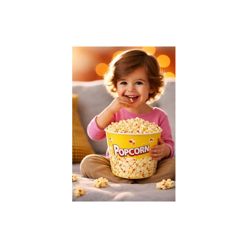 WESTCRAFT Snack Bowl - Popcorn Bowl Retro | Snack Container