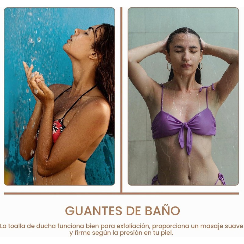 Guantes exfoliantes de yute FOMIYES – Dúo de 2 para