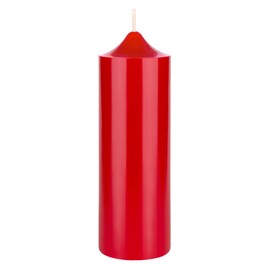 Mega Candles 1 pc Unscented Solid Bell Top Red Pillar Candles, Hand Poured Premium Wax Candle 2 Inch x 6 Inch, Home Décor, Wedding Centerpieces, Occasions, Events, Festivities, Memorials, Altar