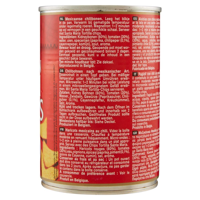 Santa Maria Tex Mex Mexican style Chili Beans Medium 410