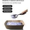 LMJP Crystal Cat Litter with Powerful Odor Control, Non-Clumping, Lasts