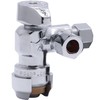 SharkBite 1/2 x 3/8 Inch Compression Dual Outlet Angle Stop