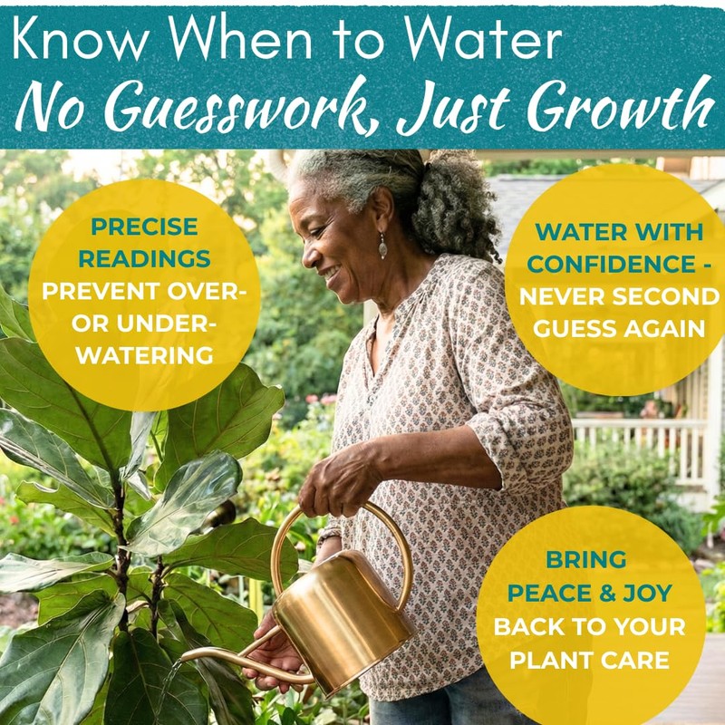 Houseplant Resource Center Fiddle Leaf Fig 3-in-1 Soil Moisture Meter