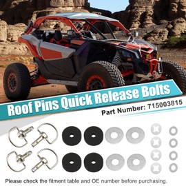 X AUTOHAUX Roof Pins Quick Release Bolts for Can Am X3 2017-2023 Roof Screw Bolt Fastener Kit Replace 715003815