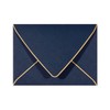 A6 Navy Envelopes With Gold Border, 4x6 Envelopes 50 Pack