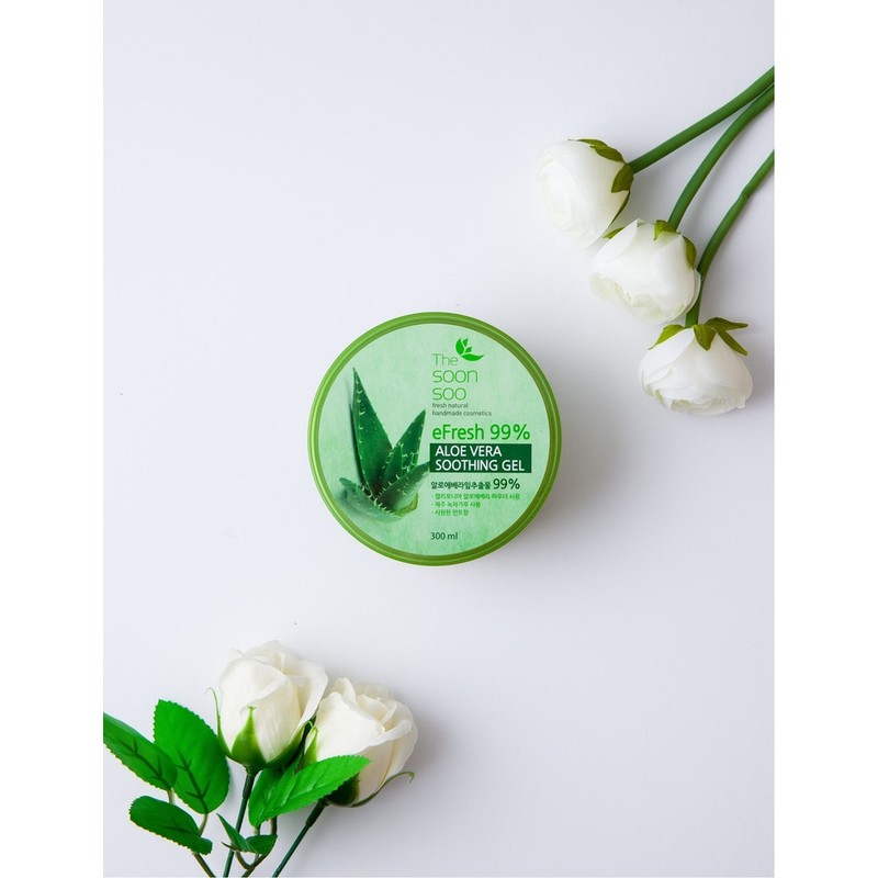 5 bundles Aloe 99% soothing gel 300ml cool mint scent