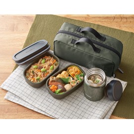 Thermos JEA-801 KKI Vacuum Insulated Soup Lunch Set, 28.7 fl oz (800 ml), Khaki