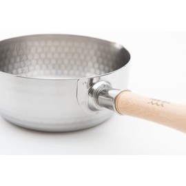 3-Layer Clad Snow Flat Pot, Large, 7.1 inches (18 cm)