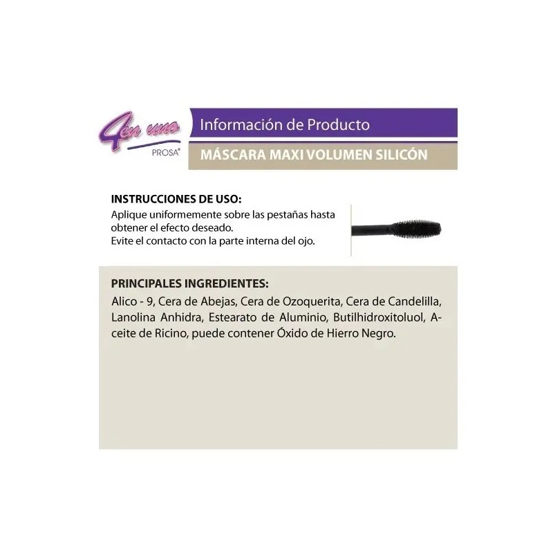 12 Piezas Rimel Mascara Pestañas Prosa 4 En 1
