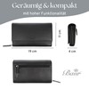 Baur Women's Genuine Leather Wallet with RFID Protection, Large Wallet,