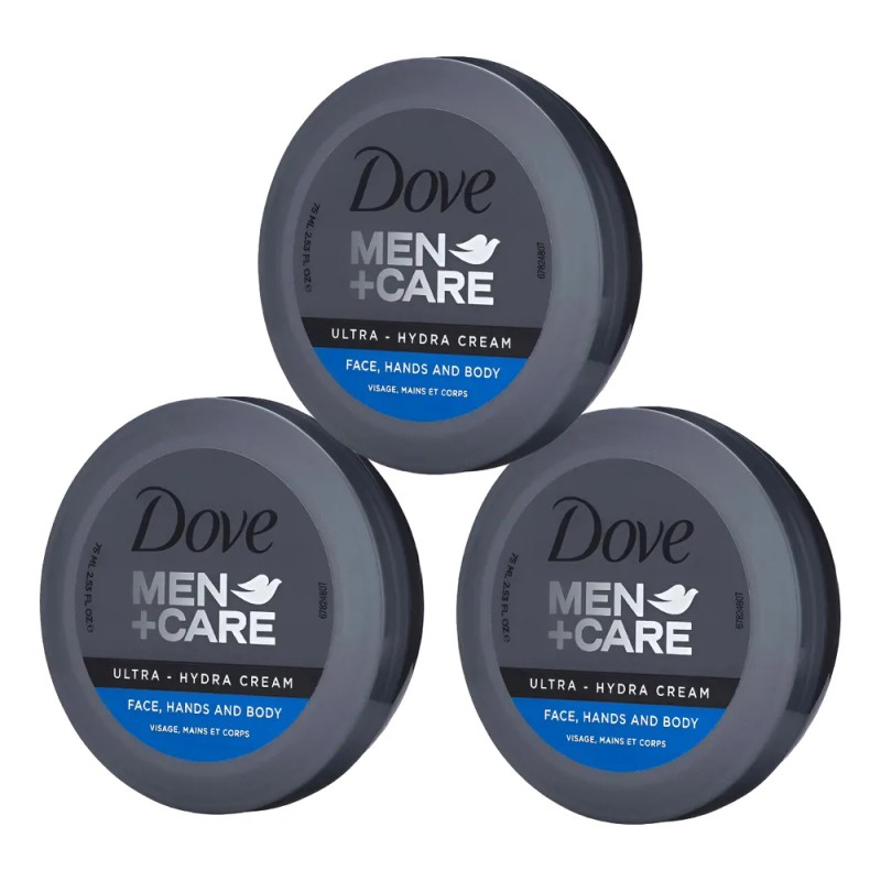 Dove Men+care Ultra Hydra Cream Hidratante Corporal 3 Pack Dove