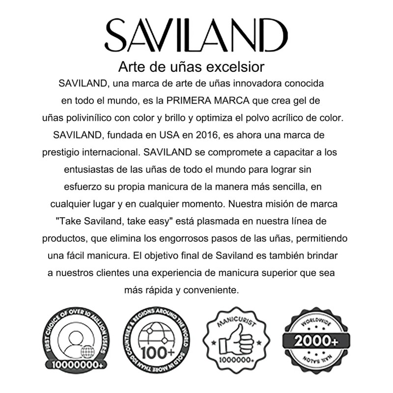 Saviland Dipping Uñas Base + Activador + Top + Brush