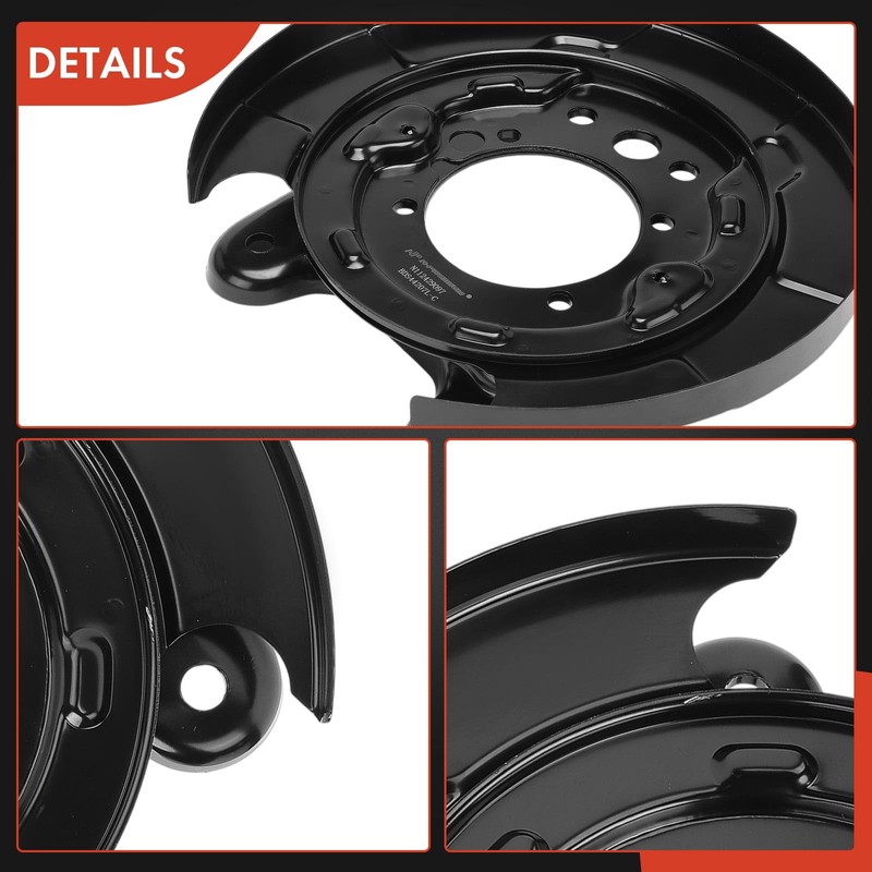 A-Premium Rear Driver Side Brake Dust Shield Compatible with Nissan