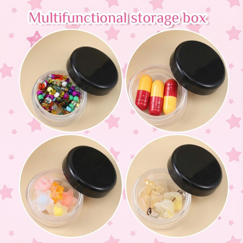 Small Pill Organizer Box, 8 Pcs Travel Pill Case Holder