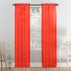 Megachest a pair of slot top voile curtains (Red, 56"