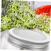 BESPORTBLE 3sets 86mm Stainless Steel Sprouting Lids Wide Mouth Mason
