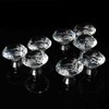 16Pcs Crystal Glass Cabinet Knob Diamond Shape 40mm Drawer Cupboard