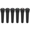 6pcs Ebony Acoustic Guitar Pins Pegs Guitar Parts Replacement Tool