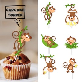 S-Cp-0743Ice Cream Fruit Dessert Cupcake Topper Colorful Glitter Happy Birthday Sensory Pop Game Theme Decor Supplies Baby Shower Boys Girls Birthday Party Decorations