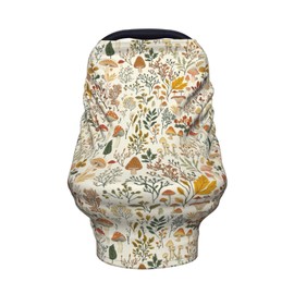 Mushroom Car Seat Covers Canopy Covers Baby Multi-Use Car Seat Canopy Carrier Cover, Breathable Breastfeeding Cover Boys & Girls