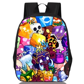 CLKDPNO Backpack Kids Bl-ox Fruits, Kids School Bag, Cartoon Anime Backpack Lightweight Backpack Boys & Girls, School Bag Travel Rucksacks
