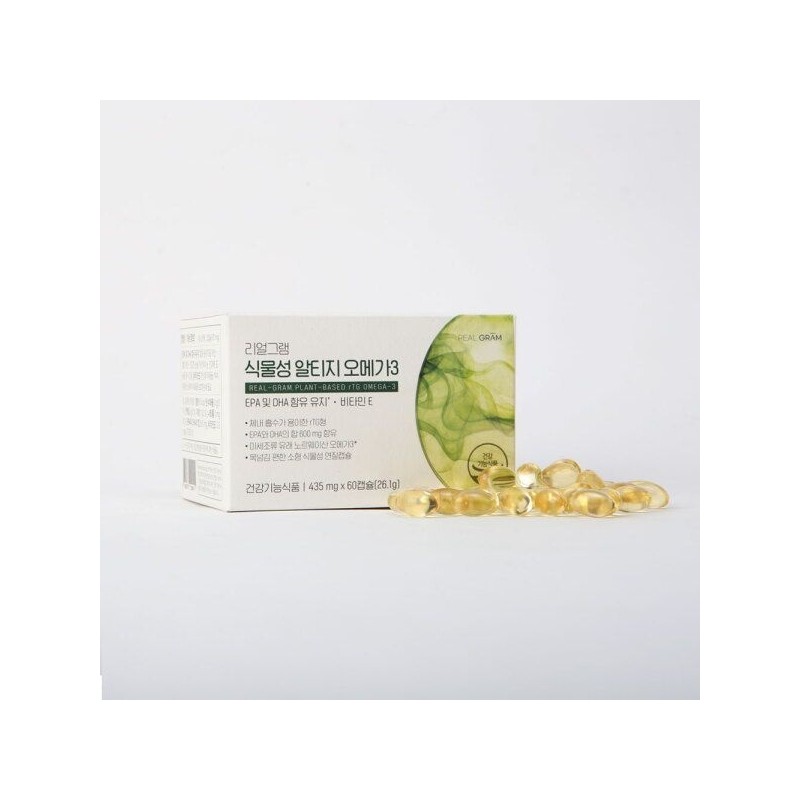 Realgram [Realgram] Vegetable-based Altige Omega-3 435mg x 60 capsules, 1