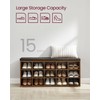 VASAGLE CUSTOS Collection - Shoe Bench, Storage Bench with Padded