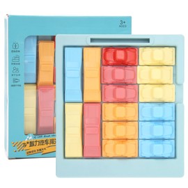 Traffic Puzzle Game ABS Slider Puzzle Traffic Logic Games Education Car Games Set for Kids Over 3 Years Old , Rush Hour Traffic Brain Game , game stocking stuffers for kids teen boysideas pu