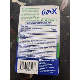 Gas-X Chewable Tablets Extra Strength Cherry Creme 125 MG 18 tablets EXP 8/26