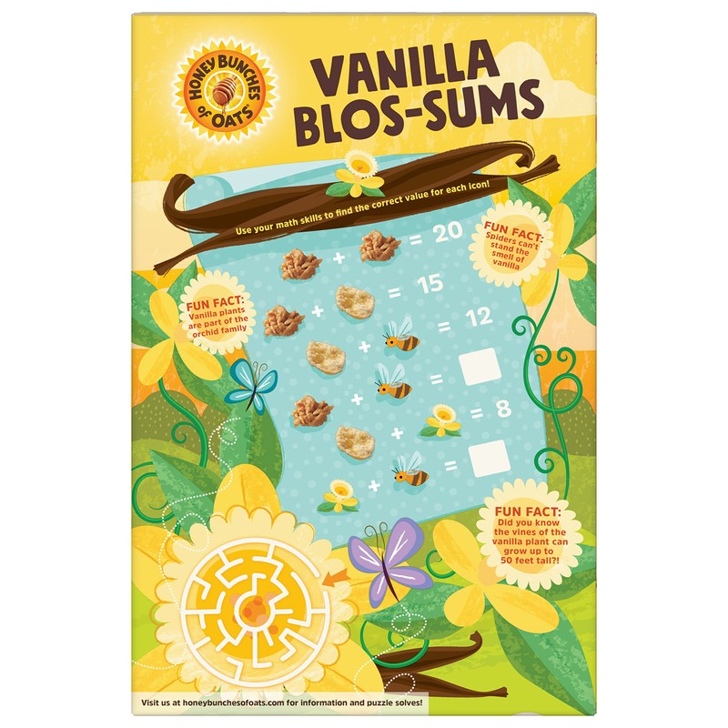 Honey Bunches of Oats Vanilla Cereal, Breakfast Cereal with Crunchy