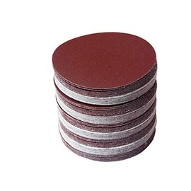 Batreetek Sandpaper, 100 Sheets, 5 Types, #60#80#100#120#240, DIY, Woodworking, Painting, Metal Surfaces, Polishing, Round (3.9 inches (100 mm)