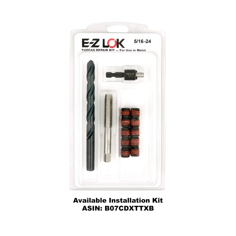 E-Z Lok Externally Threaded Insert, C12L14 Carbon Steel, Meets AISI