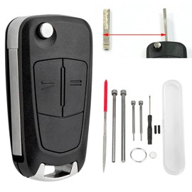 2 Buttons Remote Key Fob Shell Case for Vauxhall Astra Insignia Zafira Adam with Astra H Key Fob Pin Removal Key Covers Vauxhall Corsa D Vauxhall Corsa Key