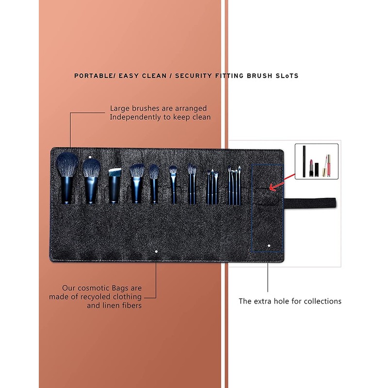Makeup Brushes - Set of 15 Essential Professional Cosmetic Brushes