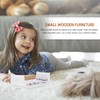 IMIKEYA Miniature Bed Dollhouse Accessories 1 12 Mini Bed Decorative
