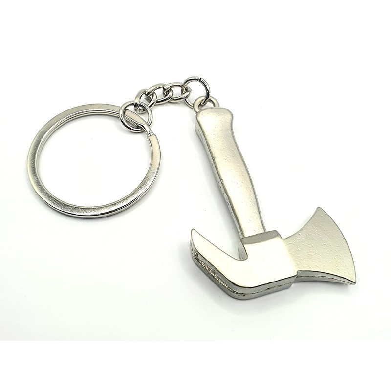 Stainless Steel Woodcutting Mini Axe Metal Keyring