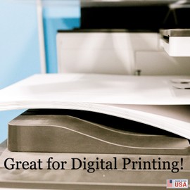 Premium Heavy White 18" x 12" Card Stock 50 pack - 100lb. Cover 285GSM - Super Smooth Matte Finish - 100% Made in the U.S.A.