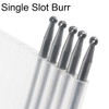 Luo ke 5 Pcs 2.5mm Carbide Ball Burs, 1/8'' Shank